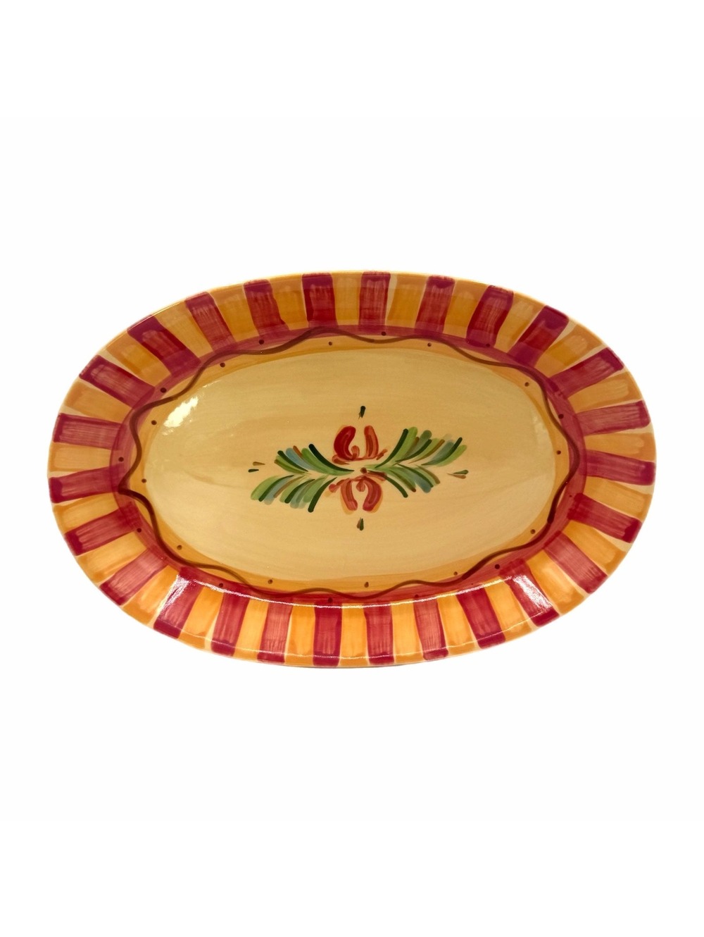 Vintage Gail Pittman Southern Living Siena 14” Oval Serving Platter